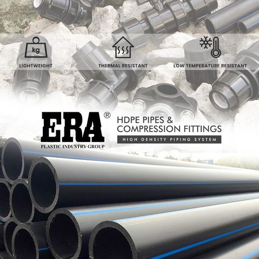 HDPE pipes and compression fittings