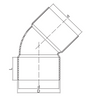 RWG009 45°ELBOW