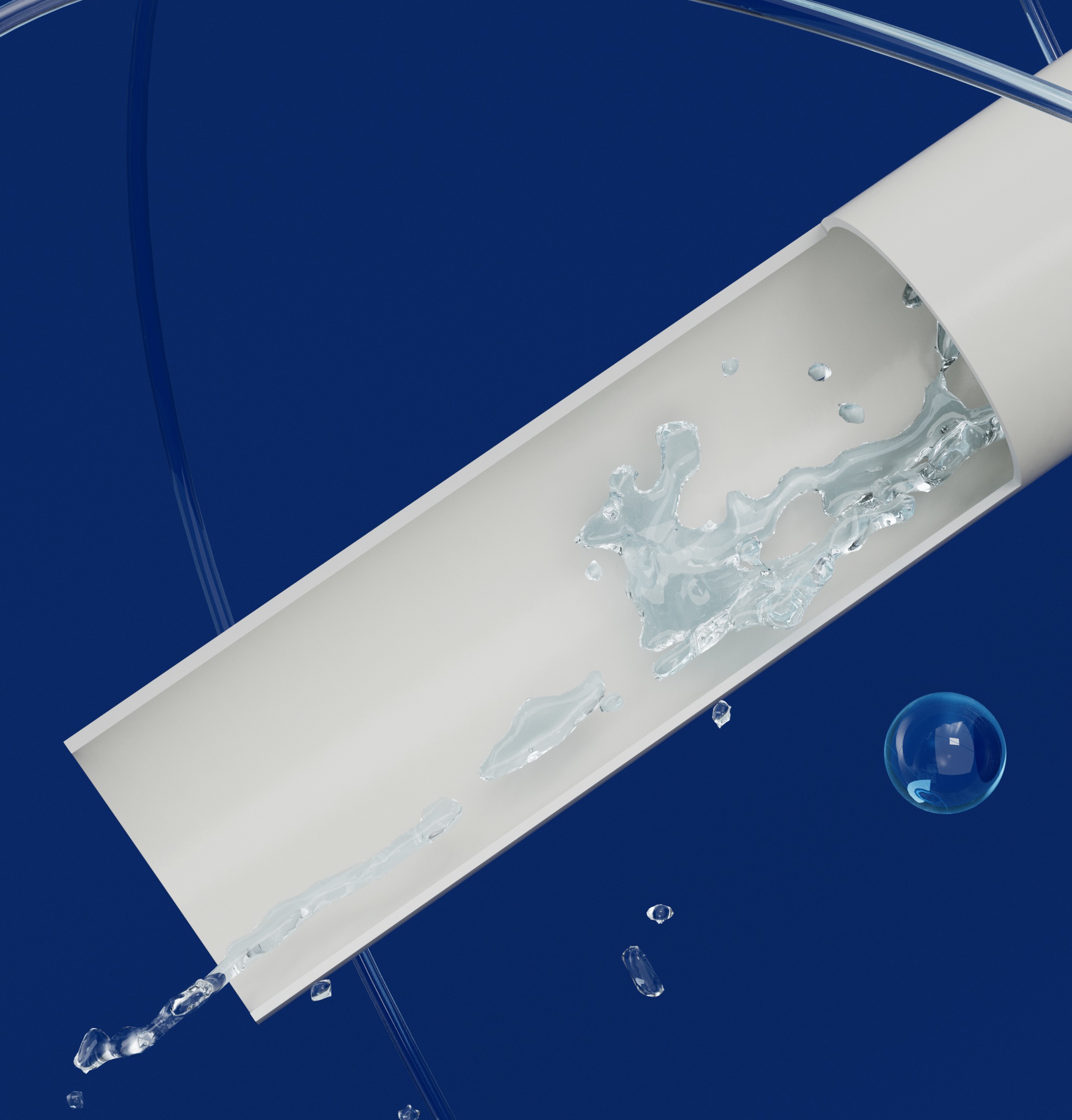 Cross-section of the inner wall of the anti-mildew and antibacterial tube