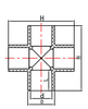 PVC SCH40 Cross