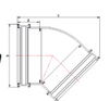 RGUK014 ROUND LINE DOWNPIPE 45°BEND