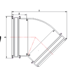 RGUK014 ROUND LINE DOWNPIPE 45°BEND