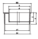 PVC ASTM D2665 REDUCING BUSH