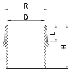 AUD024 IRON ADAPTOR MALE