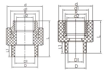 Female Thread Bush Type S