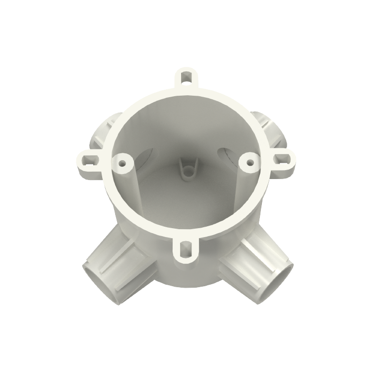 PVC-U Insulating Electrical Four Way Extension Ring