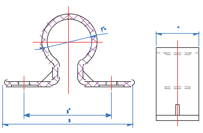 AUS018 PVC CLIP FOR PRESSURE PIPE
