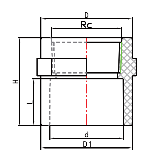 AUS011 FAUCET SOCKET