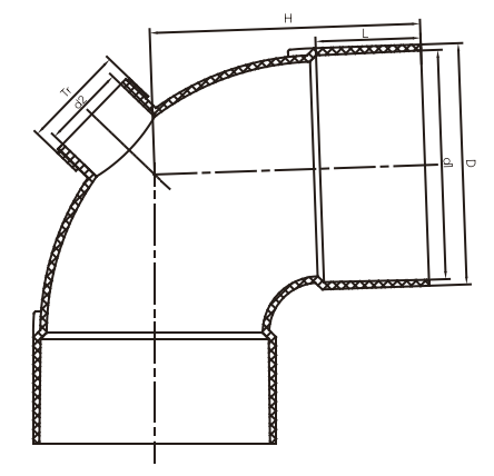 88°Bend with Small REAR ACCESS F/F