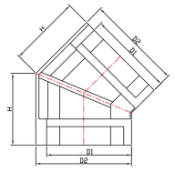 RWGA008-2 135°OUTSIDE CORNER