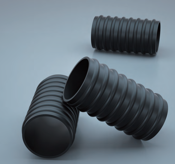HDPE Steel Strip Reinforced Spiral Corrugated Pipes