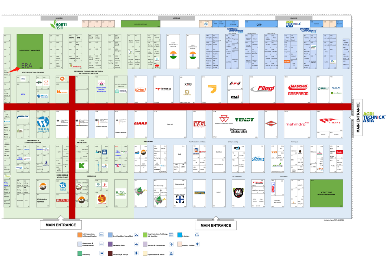 Exhibition booth map