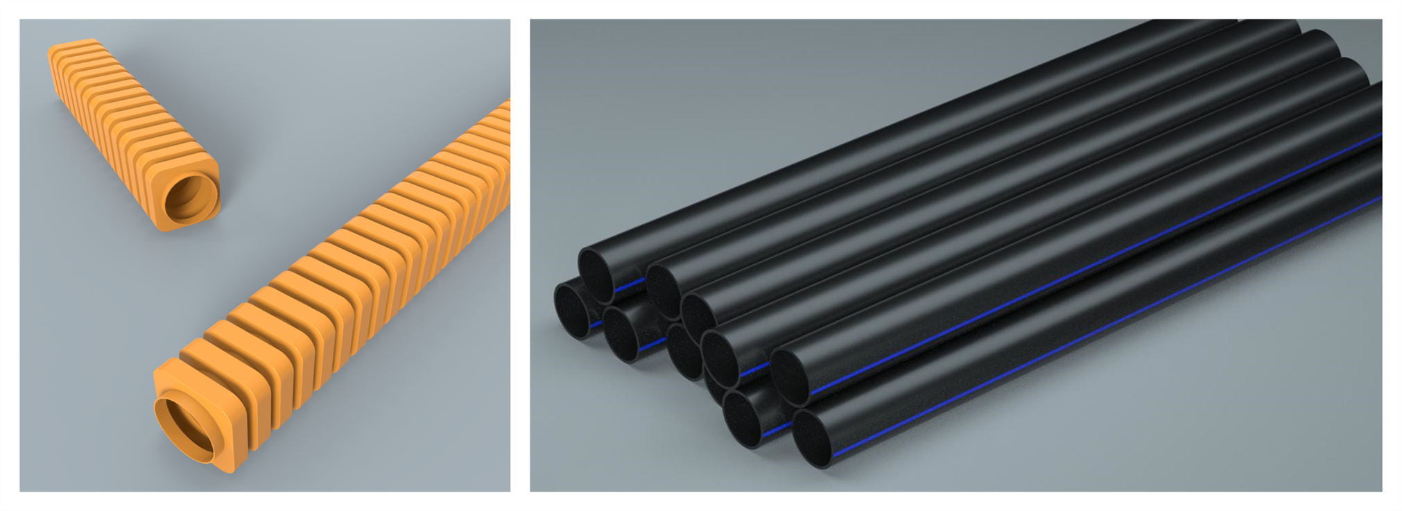 PP rectangular cable pipe