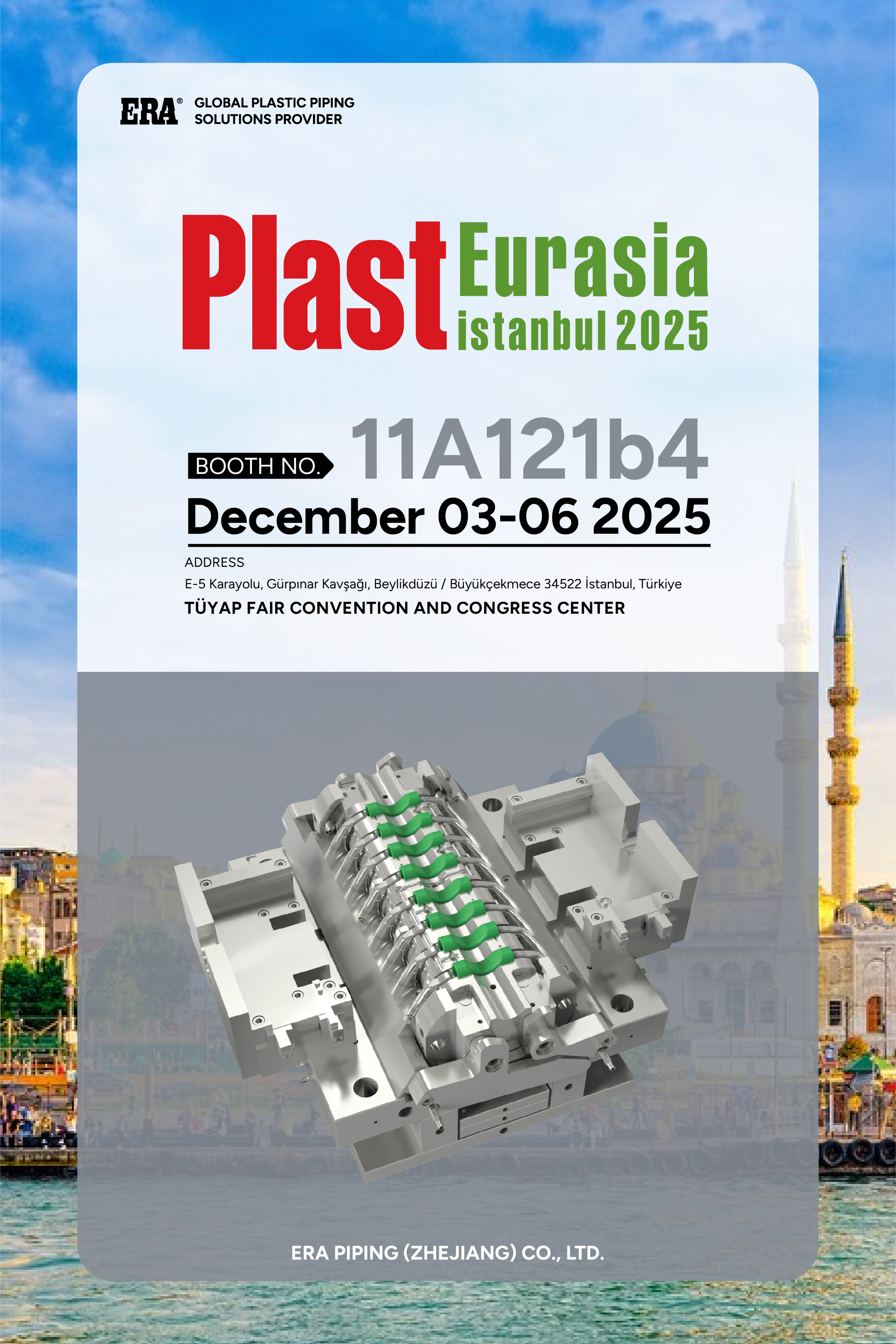 ERA-Pipe-Fitting-Moulds-PLAST-EURASIA-Booth 2025