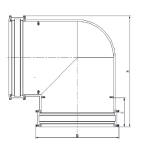 RGUK04 ROUND LINE GUTTER ANGLE 90°