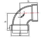 PVC ASTM D2665 90° ELBOW (Heavy)