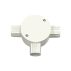 PVC-U Insulating Electrical Three Way Circular Box