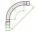 (MD)SWEEP BEND 90°GREY 