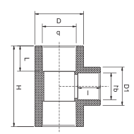 PVC PN10 REDUCING TEE