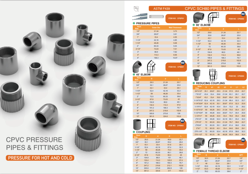 CPVC PRESSURE PIPES &FITTNGS FOR HOT AND COLD (6)