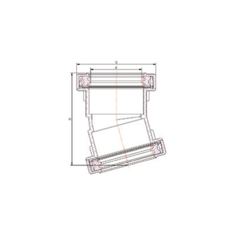 FLEXI FIN PAN CONNECTOR BEND EXTENDED