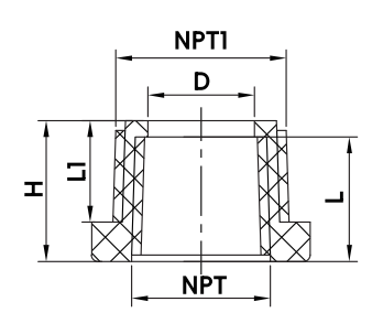 PVC SCH40 BUSHING MIP X FIP