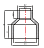 PVC PN16 REDUCING COUPLING