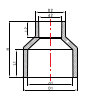 PVC PN16 REDUCING COUPLING
