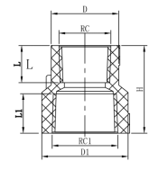 PPH THII005 REDUCING COUPLING