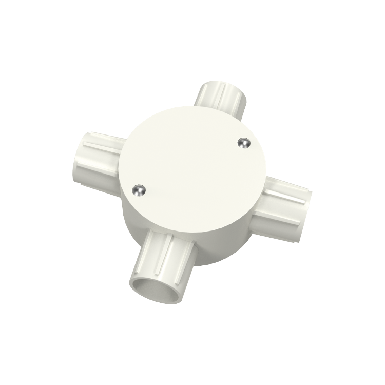 PVC-U Insulating Electrical Four Way Circular Box