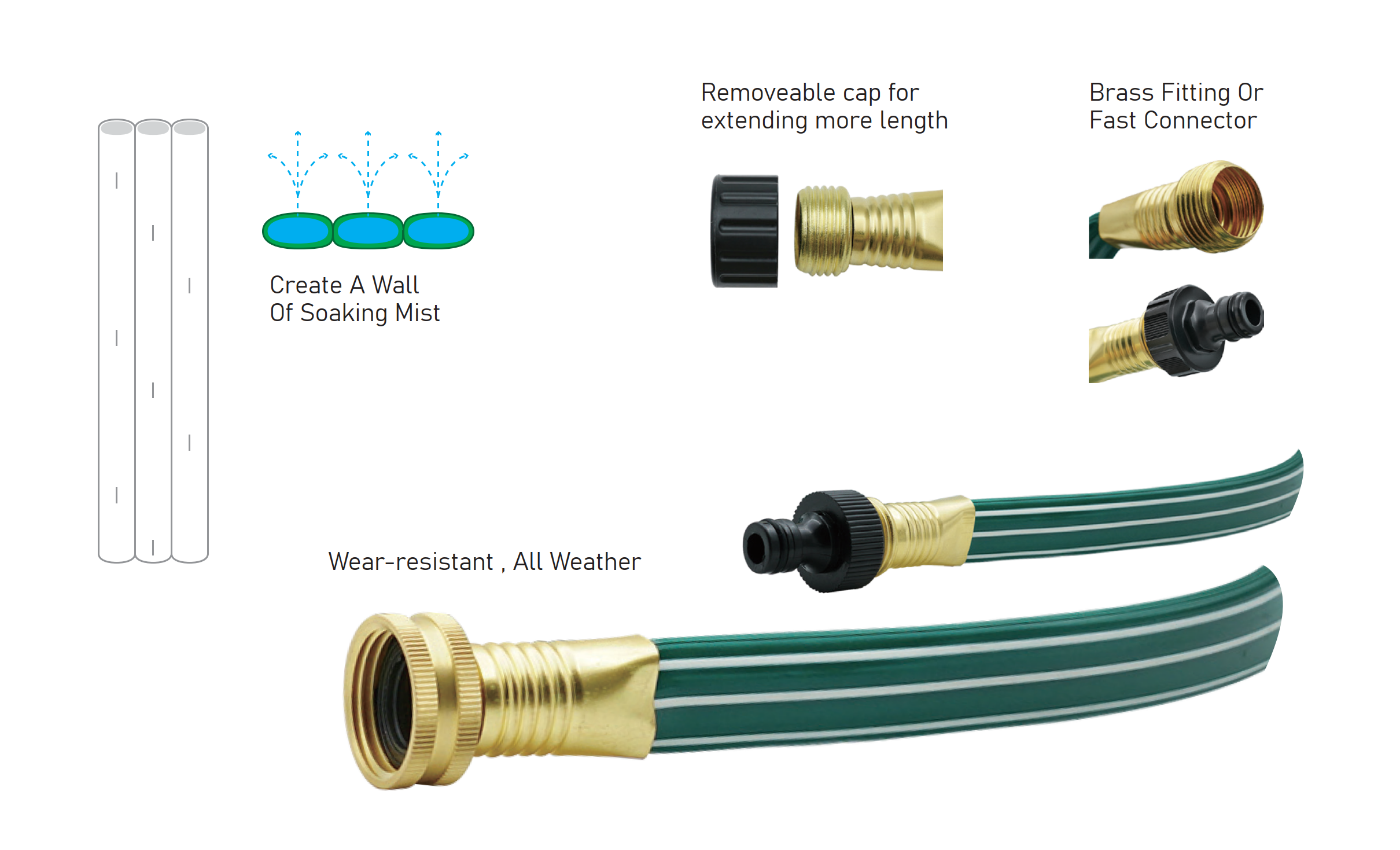 3-TUBE SPRINKLER HOSE