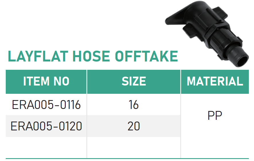 LAYFLAT HOSE OFFTAKE