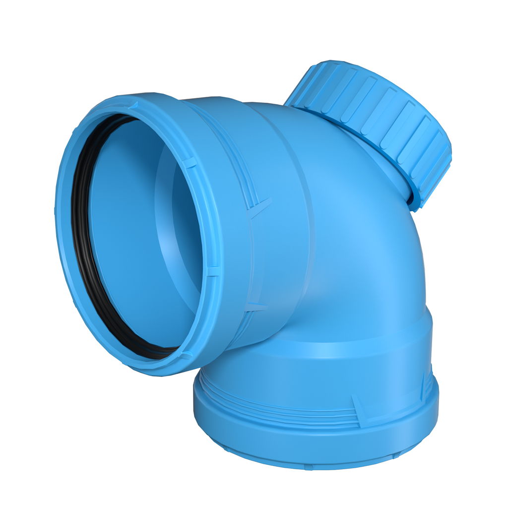 90°DOOR ELBOW WITF RUBBER