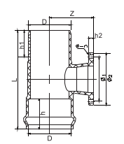 One Faucet One Insert One Flange Reducing Tee