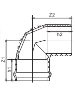 One Faucet One Insert 90° Elbow