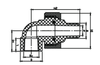 Male and female elbow with union