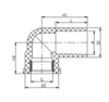 FEMALE BRASS ELBOW