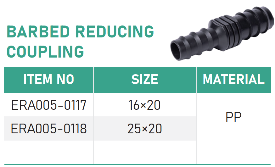 BARBED REDUCING COUPLING