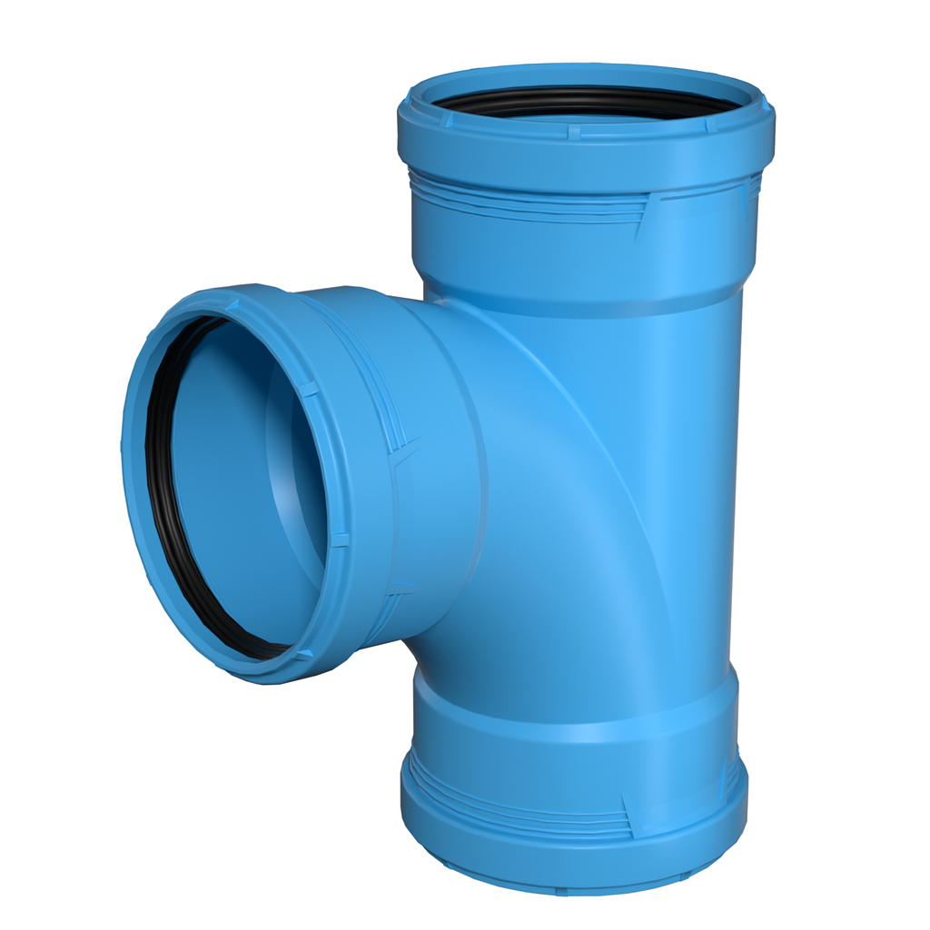 TEE WITH THREE RUBBER RINGS