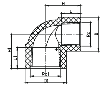Reducing female elbow 