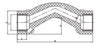 Brass female thread bridge