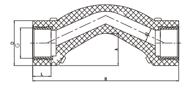 Brass female thread bridge