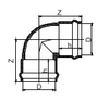 Two Faucet 90° Elbow