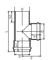 Two Faucet One Insert Regular Tee