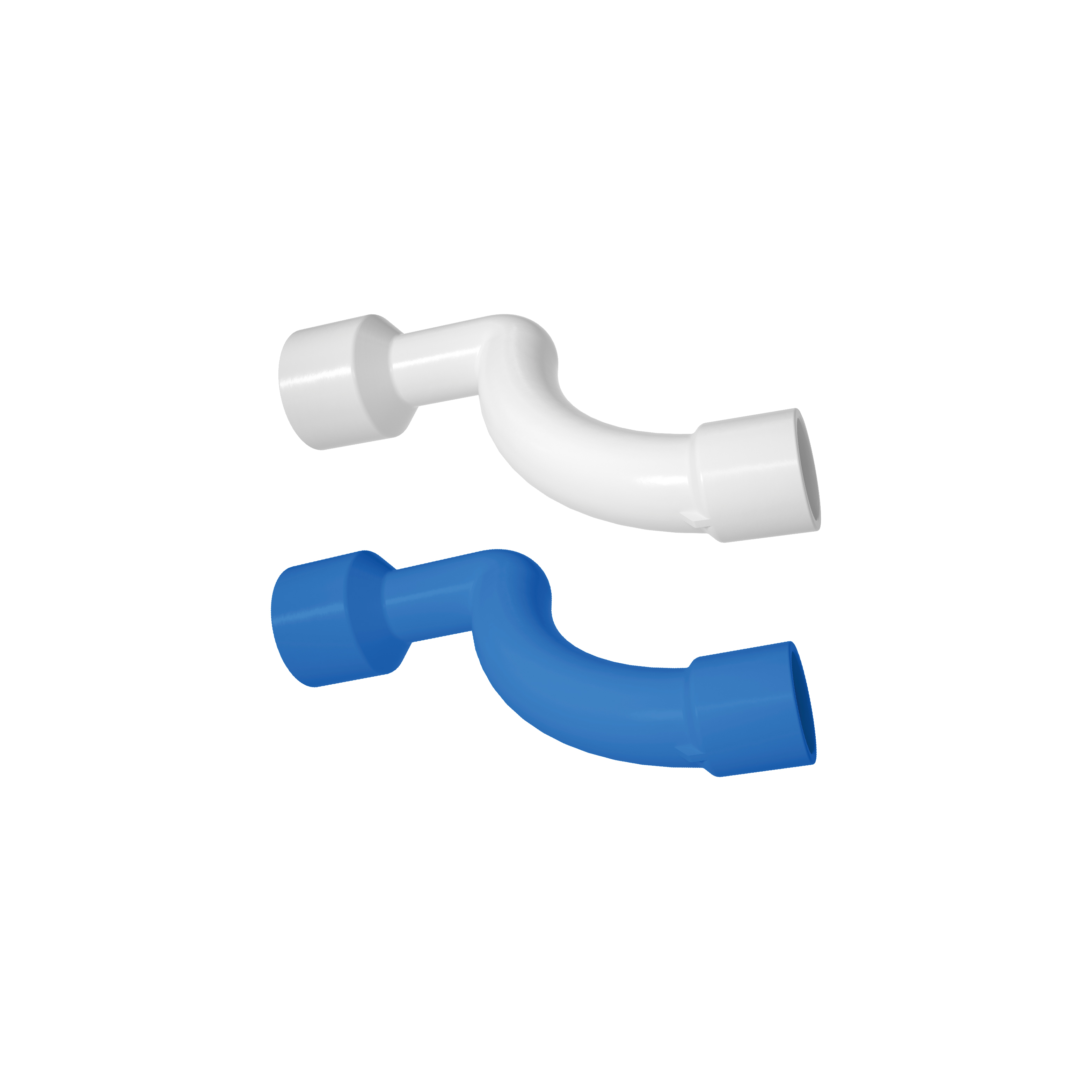 HVAC condensate fitting long bend