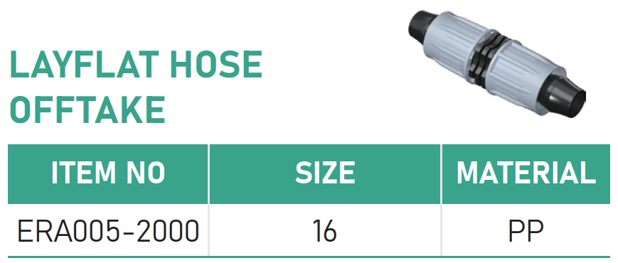 LAYFLAT HOSE OFFTAKE.